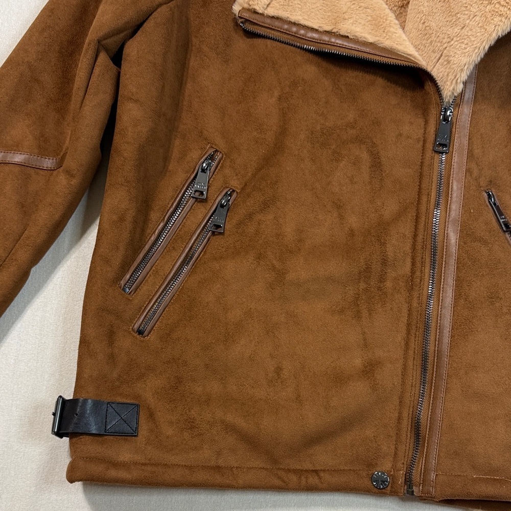 Steve Madden Brown Teddy Jacket - Picture 4 of 11